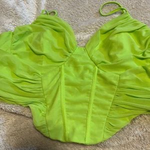 Shein green crop top